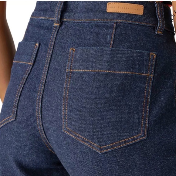 Sanctuary Dark Blue Flare Jeans - Picture 2 of 14